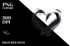 Simple Heart Paintbrush Style, PNG Product Image 2