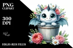 Cute Baby Dragon, Transparent PNG Product Image 3