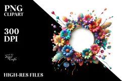 Colorful Shiny Zinnia PNG Product Image 2