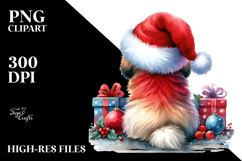 Havanese with Santa Hat, Transparent PNG Product Image 2