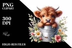 Cute Baby Cat with Sunflower PNG Product Image 1