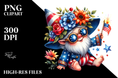 4th of July Gnome in Style, High-Res PNG Product Image 2