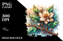 Detailed Stained Jasmine | Sublimation | Clipart Product Image 1