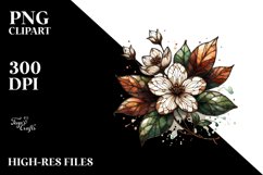Detailed Stained Jasmine | Sublimation | Clipart Product Image 3