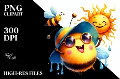 Funny Cute Bee Smiling with the Tongue Out Product Image 1