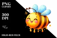 Funny Cute Bee Smiling with the Tongue Out Product Image 3