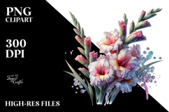 Gladiolus with Metallic PNG Product Image 2