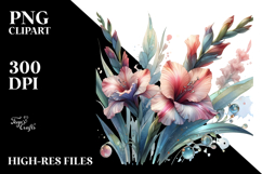 Gladiolus with Metallic PNG Product Image 2