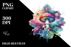 Magical Watercolor Mushroom Splash Product Image 3