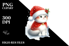Christmas Cat Pastels, Transparent PNG Product Image 2