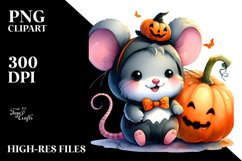 Baby Mouse Halloween Sublimation Clipart Product Image 3