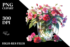 Impatiens Filled | Sublimation | Clipart Product Image 2
