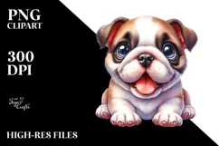 Happy Bulldog, Transparent PNG Product Image 2