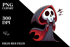 Innocent Reaper with Superhero Cape, PNG Product Image 2