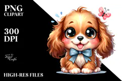 Happy Cartoon Cocker Spaniel, Transparent PNG Product Image 2