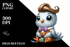 Dressed Dove Excited Clipart Product Image 1