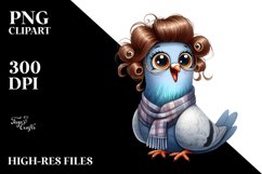 Dressed Dove Excited Clipart Product Image 3