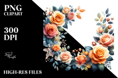Abstract Colorful Horizontal Frame | Sublimation | Clipart Product Image 2
