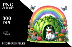 Colorful Flowers,Seated Character | Sublimation | Clipart Product Image 2