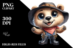 Bear Rain Boots Shy | Sublimation | Clipart Product Image 2