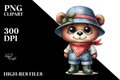 Bear Rain Boots Shy | Sublimation | Clipart Product Image 2