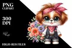 Watercolor Baby Brittany Clipart Product Image 3