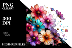 Cosmos Watercolor Splash PNG Product Image 2