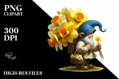 Detailed Digital Painting of a Small Gnome Caring a Large Product Image 1
