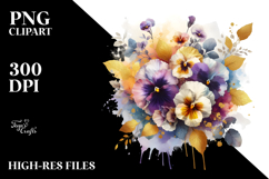 Abstract Vibrant Bouquet | Sublimation | Clipart Product Image 2