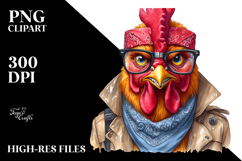 Chicken Bandana Contempt | Sublimation | Clipart Product Image 2