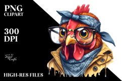 Chicken Bandana Contempt | Sublimation | Clipart Product Image 2