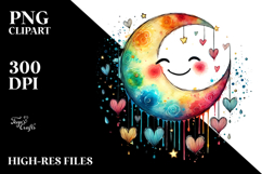 Scribbled Moon PNG Product Image 2
