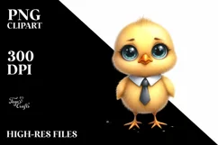 Watercolor Funny Baby Chick|Clipart Product Image 3