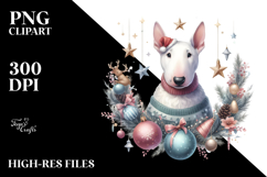 Christmas Bull Terrier Png Product Image 2