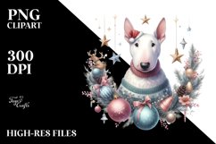 Christmas Bull Terrier Png Product Image 3