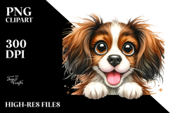 Happy Baby Brittany Watercolor PNG Product Image 2