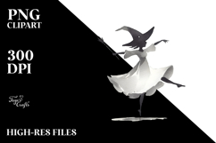 Whimsical Dancing Witch PNG Product Image 2