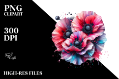 Abstract Shiny Poppy | Splash | Shiny Material Product Image 2