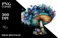 Celestial Mushroom Watercolor Splash Product Image 2