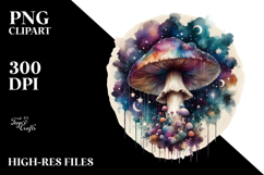 Mystical Celestial Mushroom PNG Product Image 2