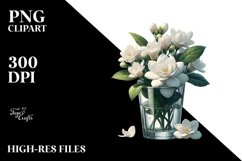Gardenia Sublimation Clipart Product Image 3