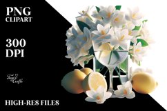 Gardenia Sublimation Clipart Product Image 3