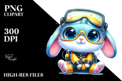 Vibrant Goofy Baby Rabbit, High-Res PNG Product Image 2