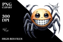 Wimsical Spider Halloween Clipart Product Image 3