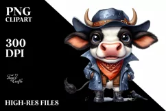 Watercolor Cow | Big Eyes | Hat Bandana | Raincoat Product Image 1