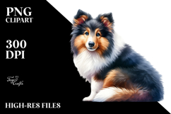 Colorful Collie, Transparent PNG Product Image 2