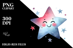 Whimsical Smiling Star PNG Product Image 2