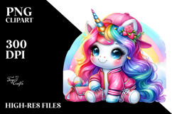 Unicorn Dressed in Style, Transparent PNG Product Image 2