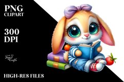 Baby Rabbit with Spring Clothes, Vibrant PNG Product Image 2