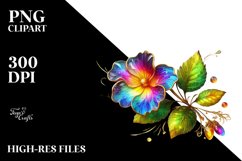 Watercolor Luxury Flower Splash Clipart Product Image 1